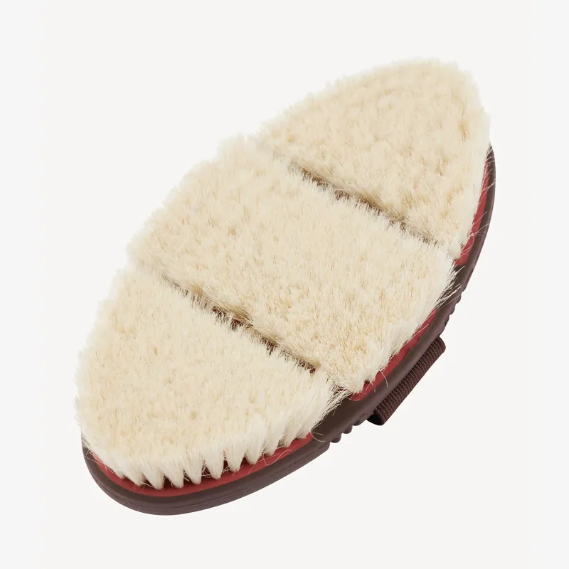 LeMieux Flexi Goat Hair Body Brush - Cranberry-1