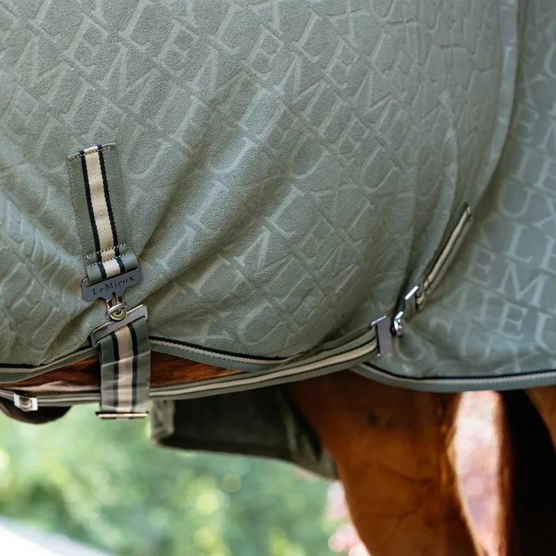 LeMieux Arika Monogram Fleece Rug - Rosemary-2