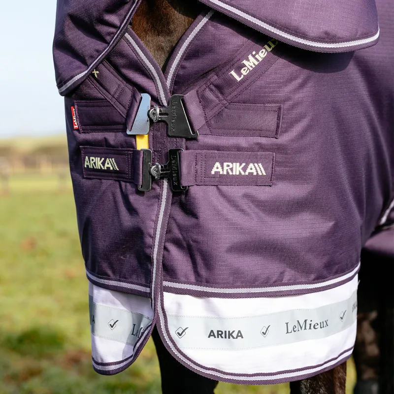 LeMieux Arika Ripstop 0g Turnout Rug - Juniper-4