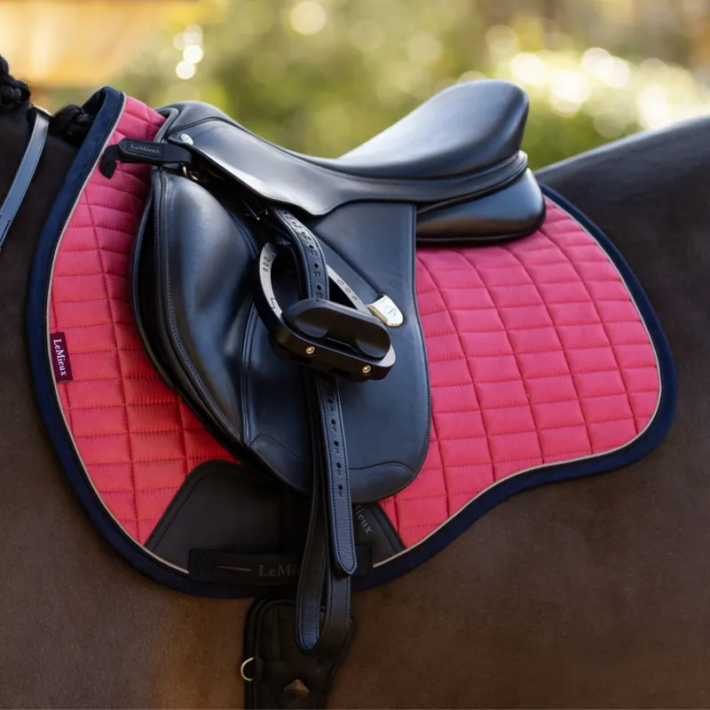 LeMieux Suede GP Square - Cranberry-1