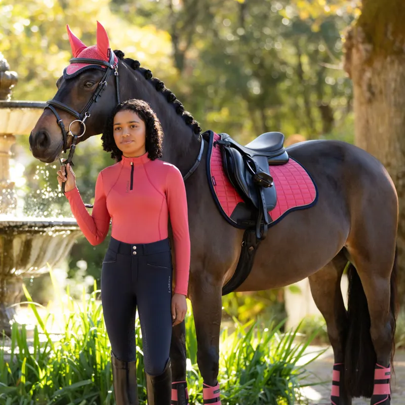 LeMieux Suede GP Square - Cranberry-3