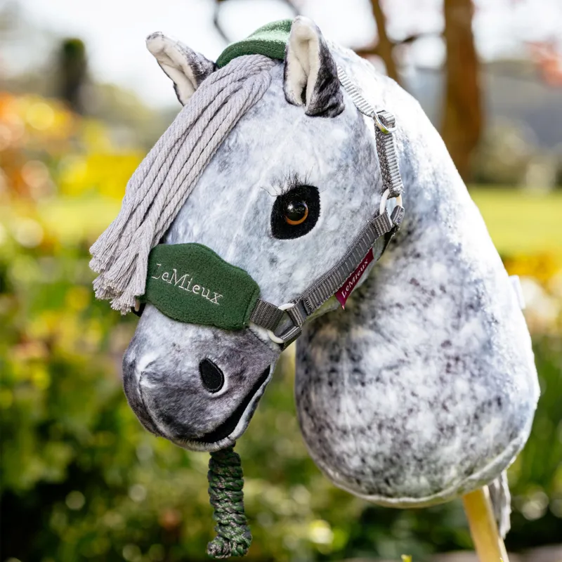 LeMieux Hobby Horse Vogue Headcollar and Leadrope - Hunter Green-1