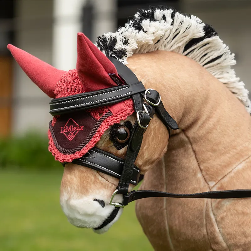 LeMieux Toy Pony Fly Hood - Cranberry-1