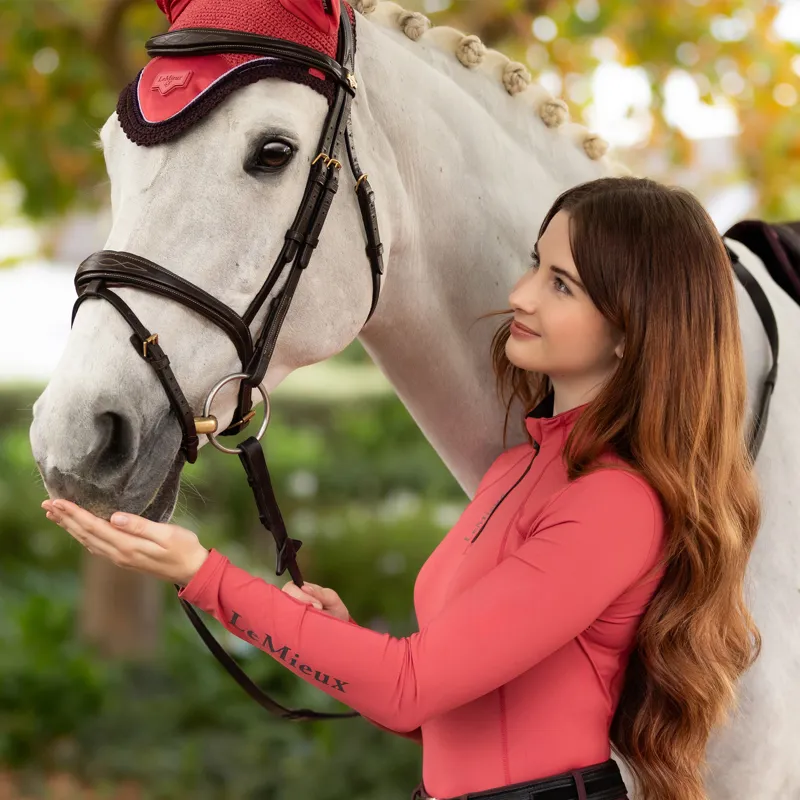 LeMieux Ladies Classique Base Layer - Cranberry-4