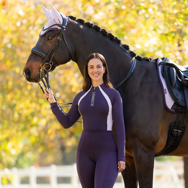 LeMieux Ladies Philippa Mesh Base Layer - Juniper-4