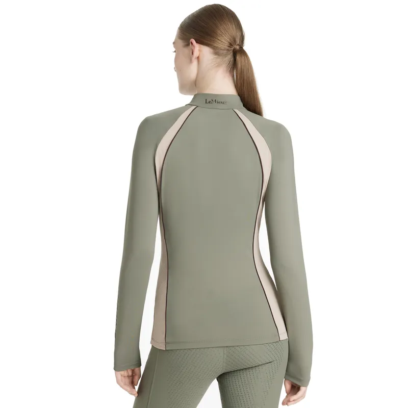 LeMieux Ladies Philippa Mesh Base Layer - Rosemary-2