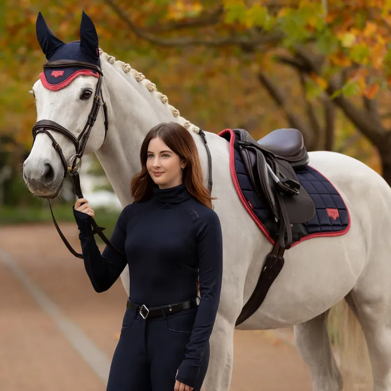 LeMieux Ladies Sara Snood Base Layer - Navy-4