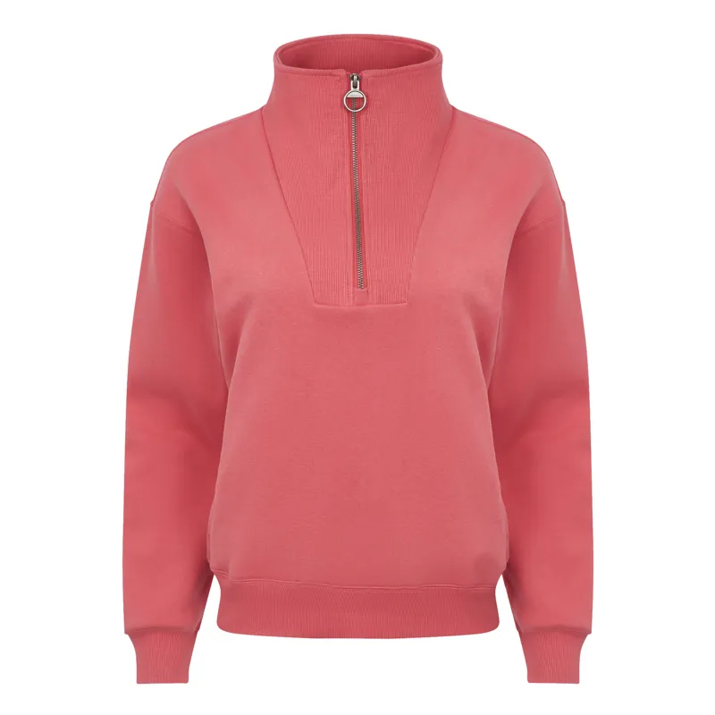 LeMieux Ladies Keira Quarter Zip Sweat - Cranberry