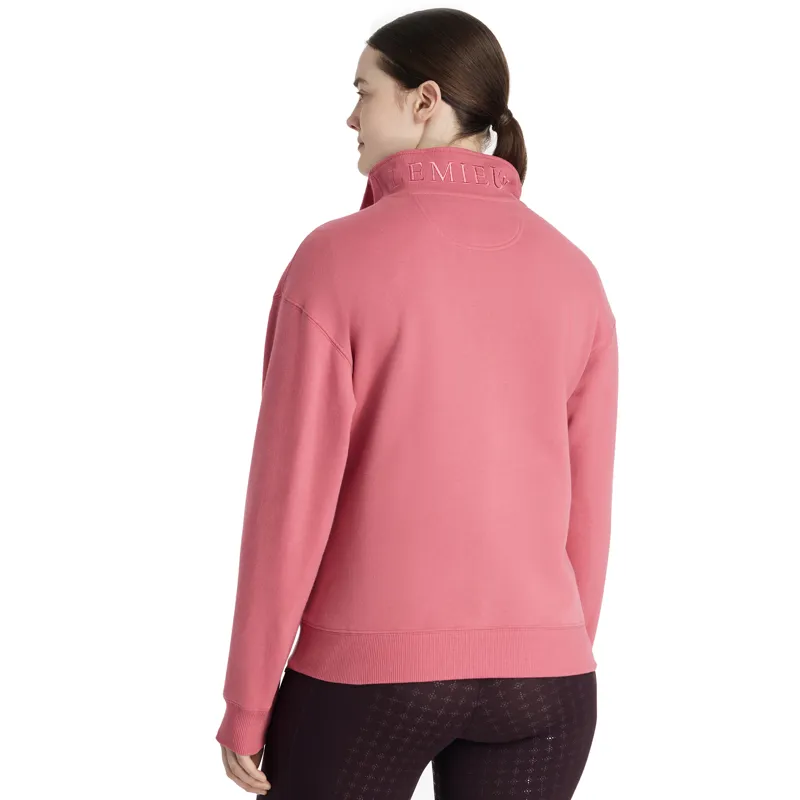 LeMieux Ladies Keira Quarter Zip Sweat - Cranberry-2