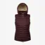 LeMieux Ladies Rose Hooded Puffer Gilet - Damson