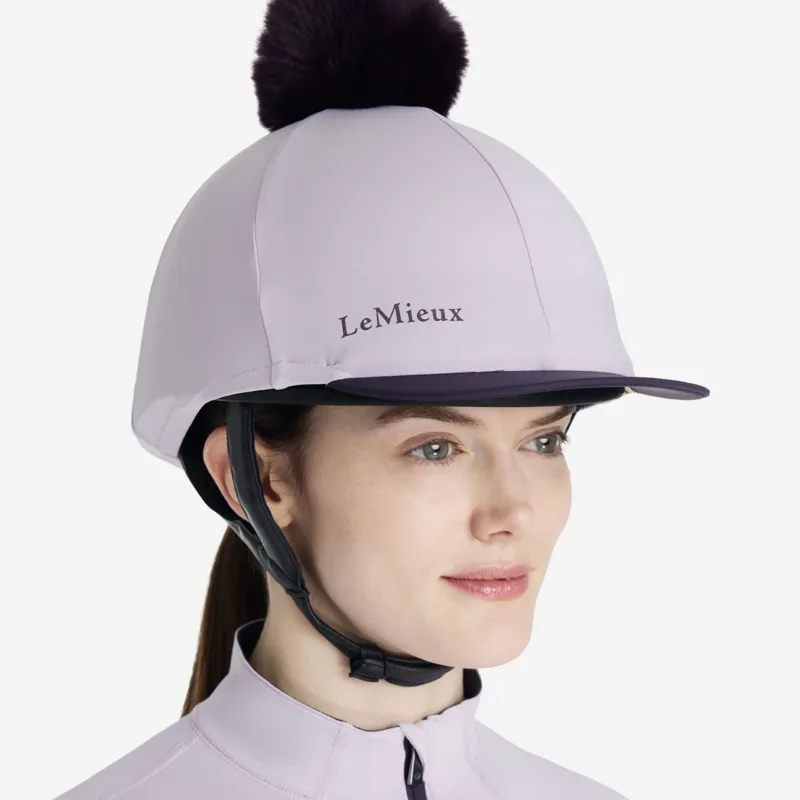 LeMieux Classique Pom Hat Silk - Lilac-1