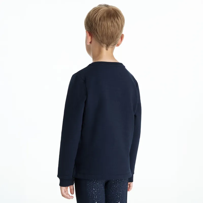 LeMieux Mini Poppy Long Sleeve Top - Navy-5