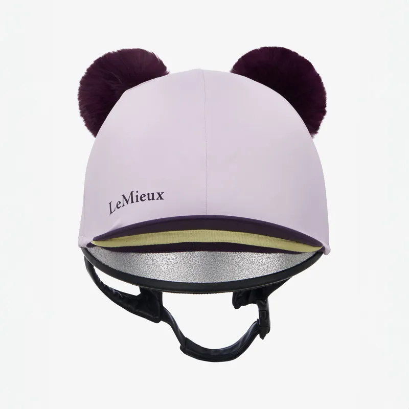 LeMieux Mini Double Pom Hat Silk - Lilac-2