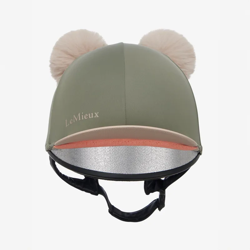 LeMieux Mini Double Pom Hat Silk - Rosemary-5
