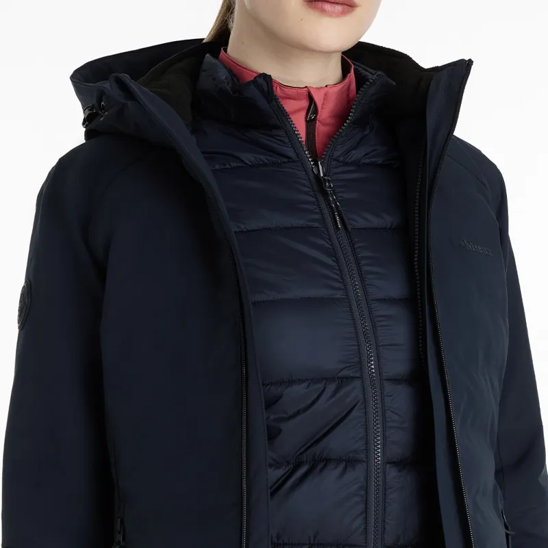 LeMieux Ladies Brooke Hybrid Waterproof Jacket - Navy-3