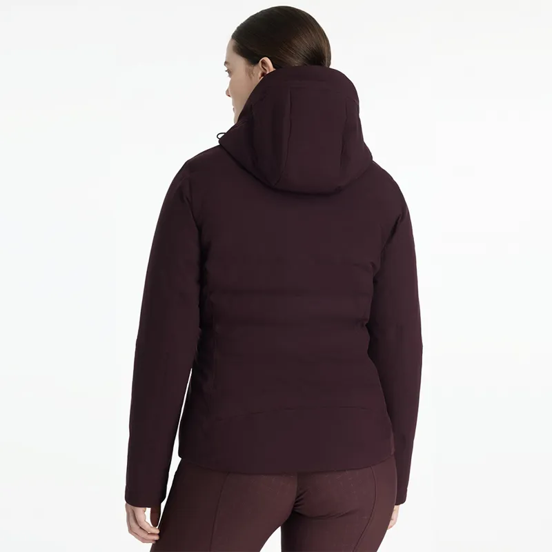 LeMieux Ladies Brooke Hybrid Waterproof Jacket - Damson-1