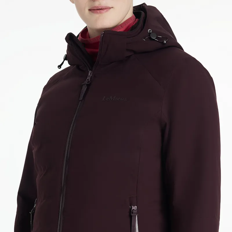 LeMieux Ladies Brooke Hybrid Waterproof Jacket - Damson-2