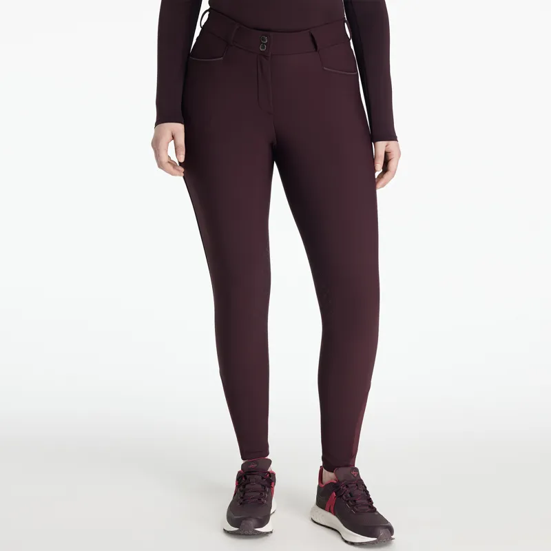 LeMieux Isabelle Full Seat Breeches - Damson-1