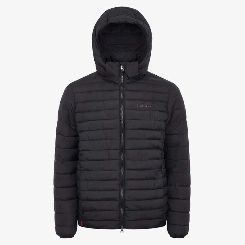 LeMieux Mens Hooded Puffer Jacket - Black