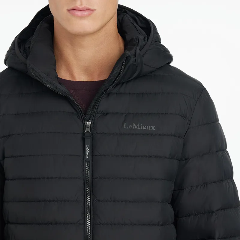 LeMieux Mens Hooded Puffer Jacket - Black-1