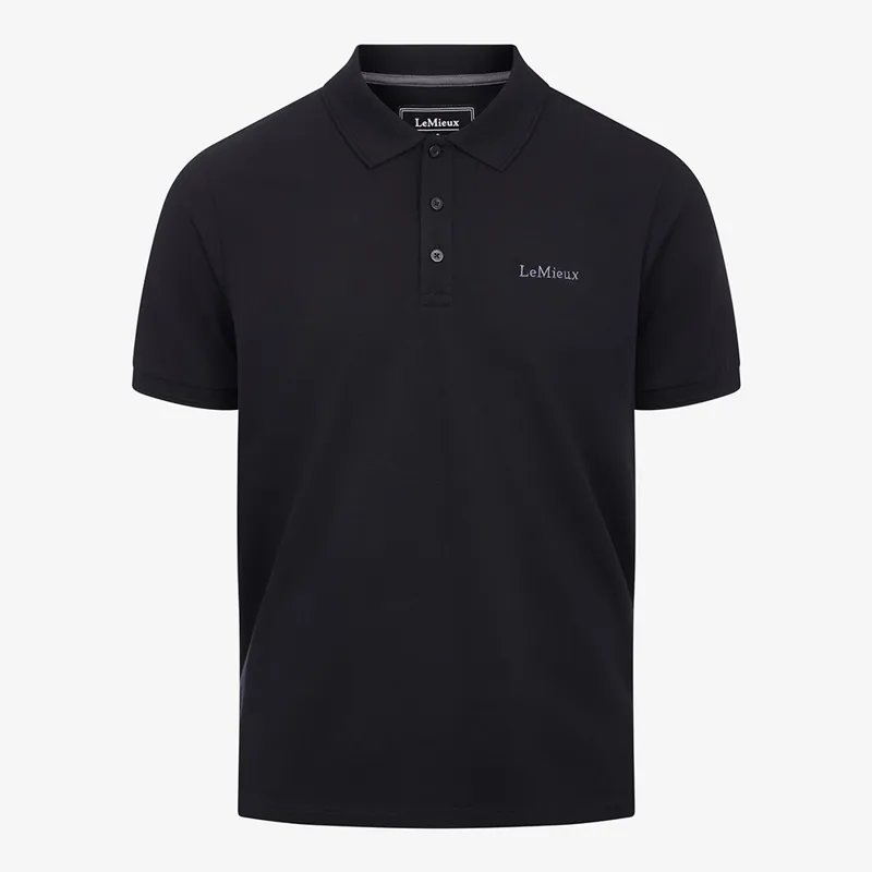 LeMieux Mens Classique Polo Shirt - Black