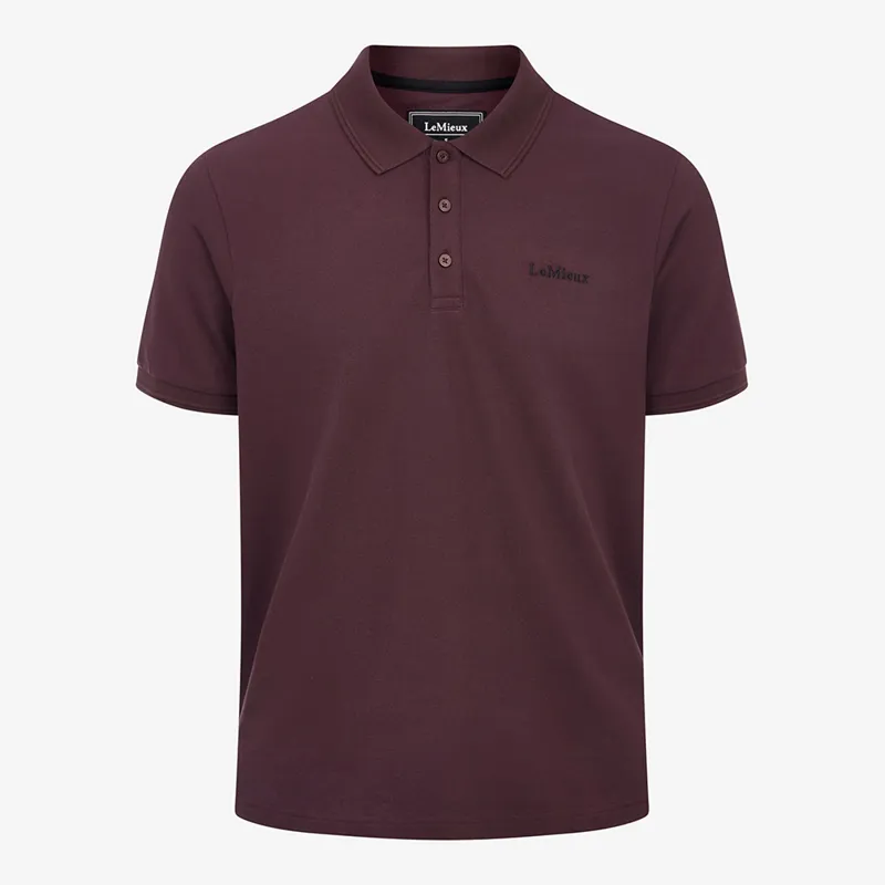 LeMieux Mens Classique Polo Shirt - Damson