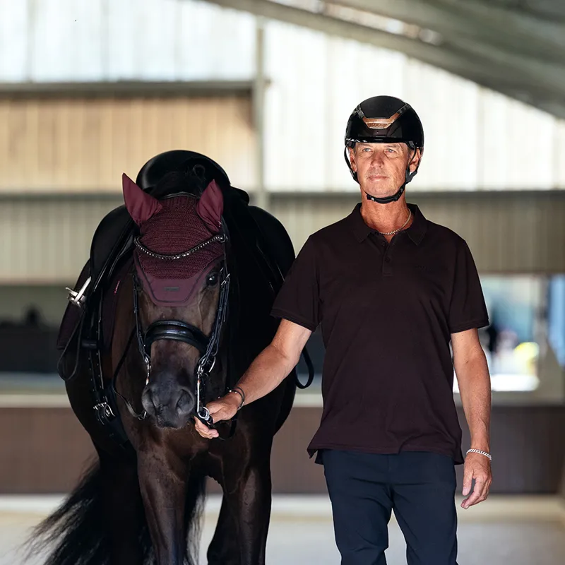 LeMieux Mens Classique Polo Shirt - Damson-4