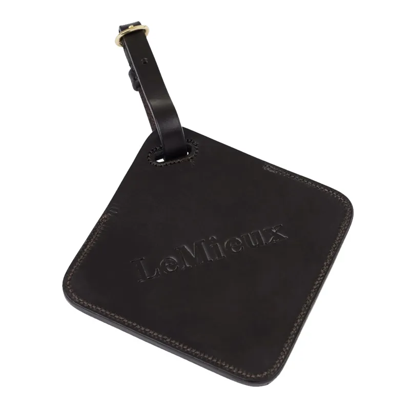 LeMieux Leather Luggage Tag - Brown-1