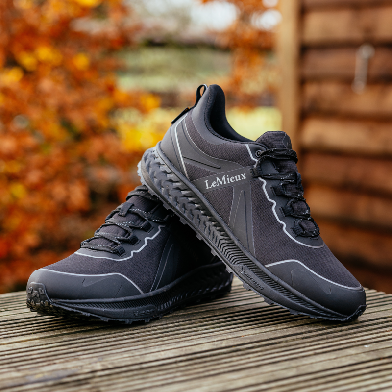 LeMieux Mens Trax Viva Waterproof Trainer - Black-9