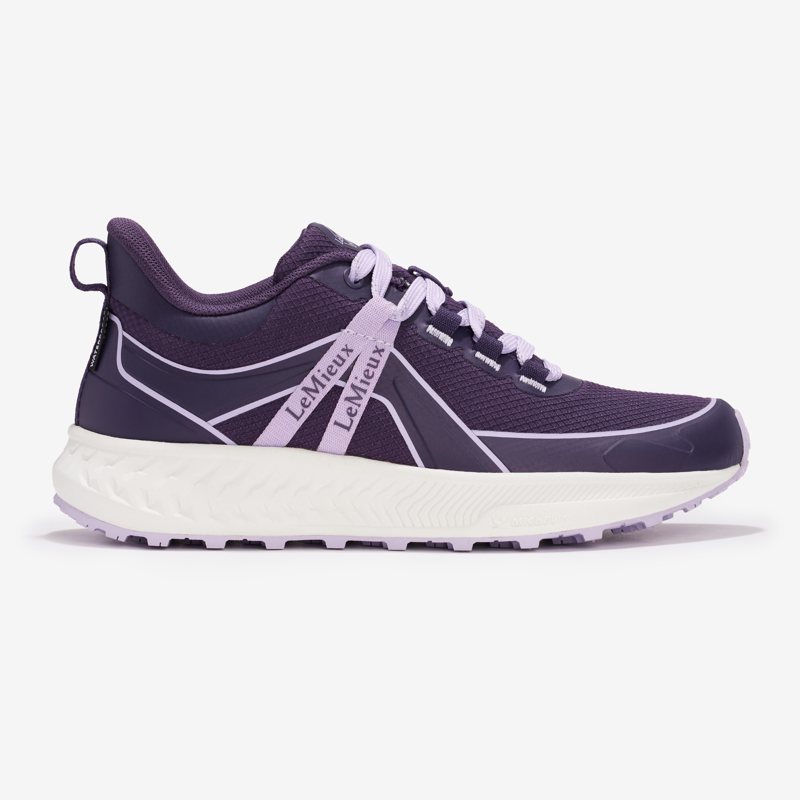 LeMieux Young Rider Trax Viva Waterproof Trainer - Juniper/Lilac-1