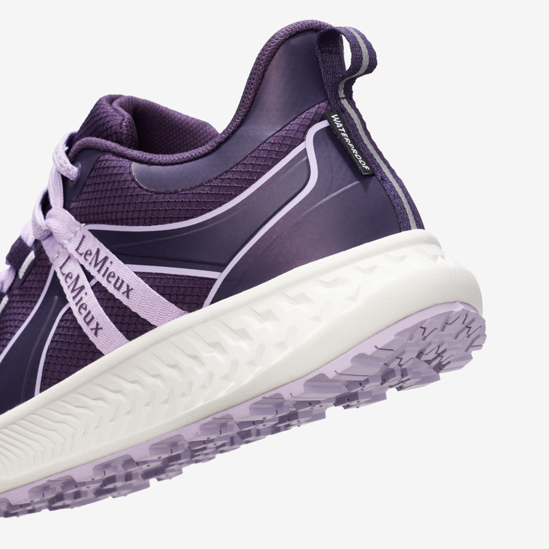 LeMieux Young Rider Trax Viva Waterproof Trainer - Juniper/Lilac-4