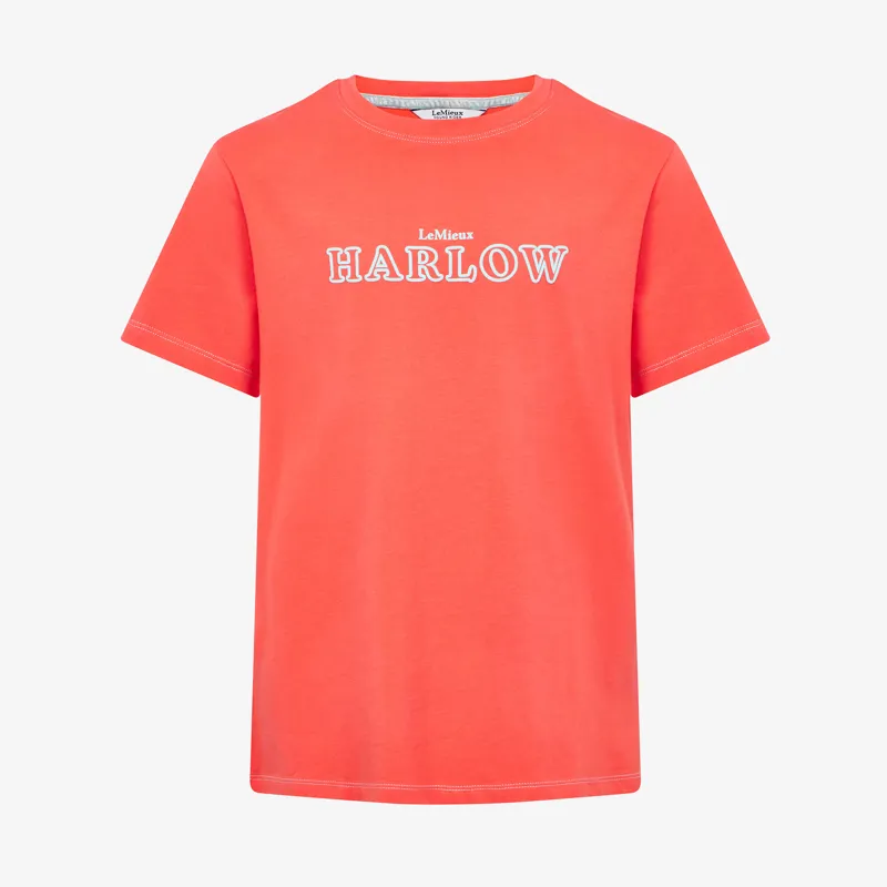 LeMieux Harlow Young Rider Classic T-Shirt - Coral Crush