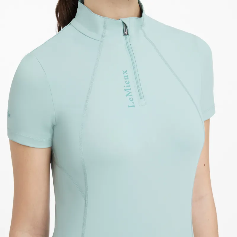 LeMieux Classique Short Sleeve Base Layer - Aqua-2