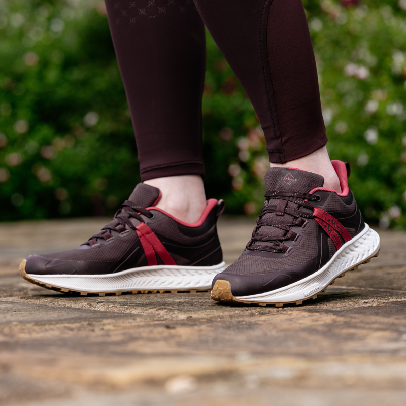 LeMeiux Trax Viva Waterproof Trainer - Damson-7