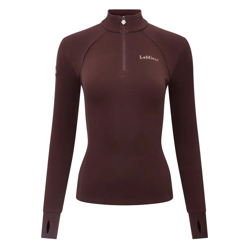 LeMieux Ladies Frances Quarter Zip Fleece - Damson