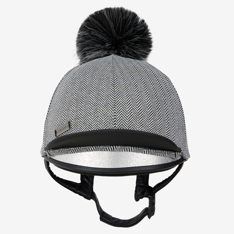 LeMieux Aspen Hat Silk - Herringbone Black-1