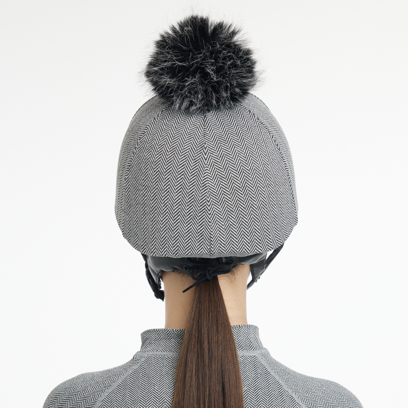 LeMieux Aspen Hat Silk - Herringbone Black-3