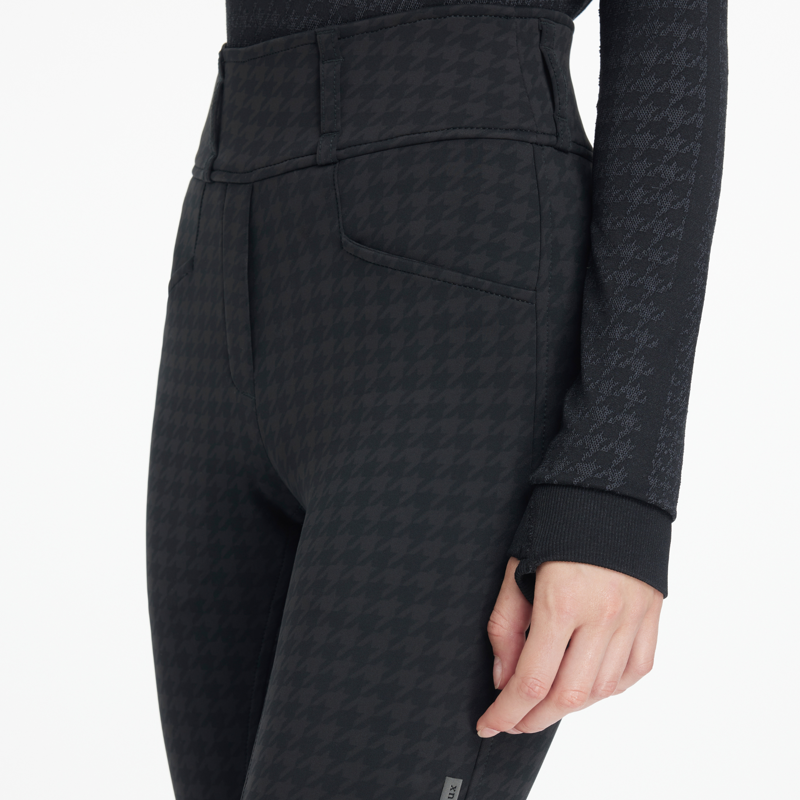 LeMieux Aspen Houndstooth Bregging - Black-1