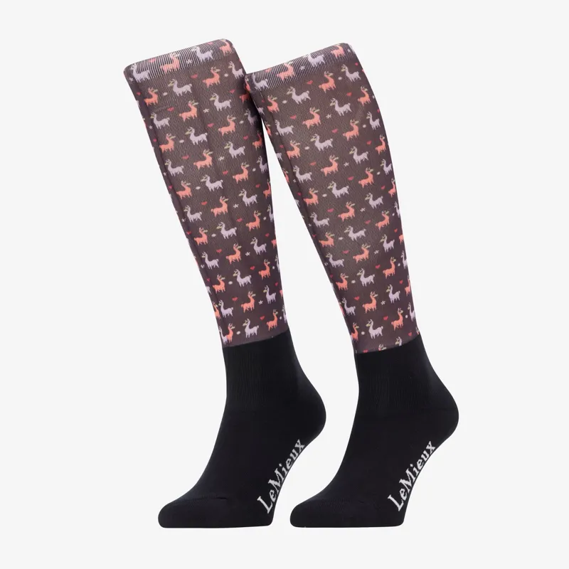 LeMieux Footsie Socks - Llamas