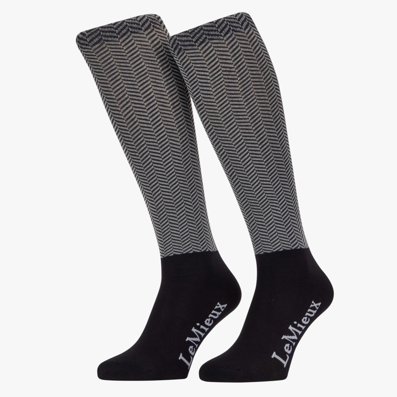 LeMieux Aspen Socks - Herringbone Black