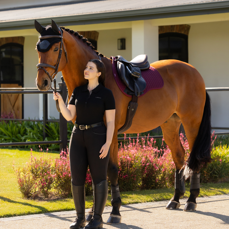 LeMieux Cotton GP Square - Burgundy-1