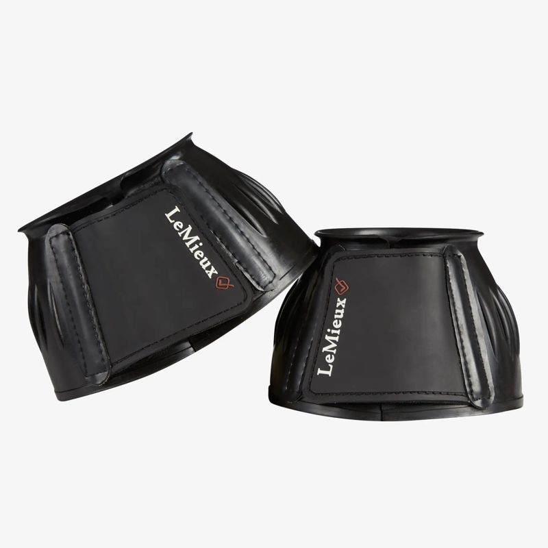 LeMieux Rubber Bell Boots with Neoprene - Black