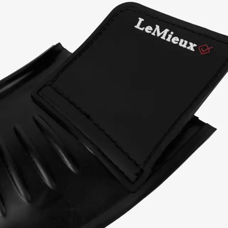 LeMieux Rubber Bell Boots with Neoprene - Black-2