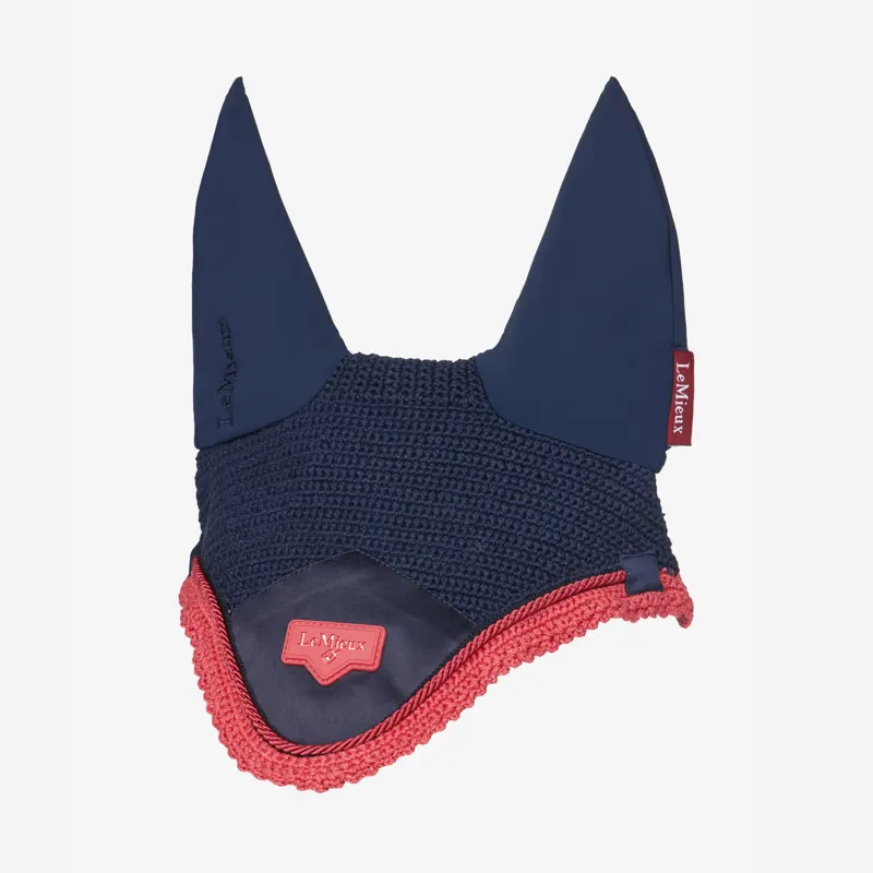 LeMieux Loire Fly Hood - Navy/Cranberry
