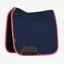 LeMieux Suede Dressage Square - Navy/Cranberry