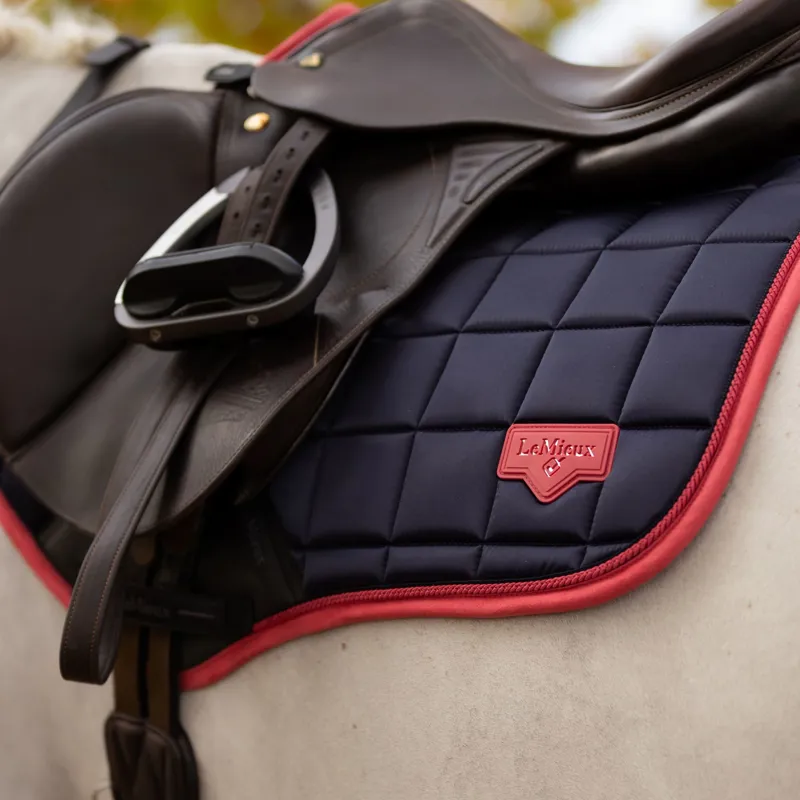 LeMieux Loire Classic Close Contact Square - Navy/Cranberry-1