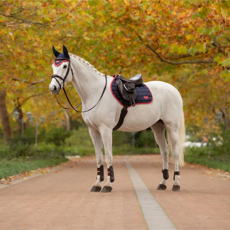 LeMieux Loire Classic Close Contact Square - Navy/Cranberry-3
