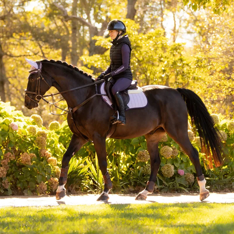 LeMieux Merino+ Suede Close Contact Square - Lilac-3