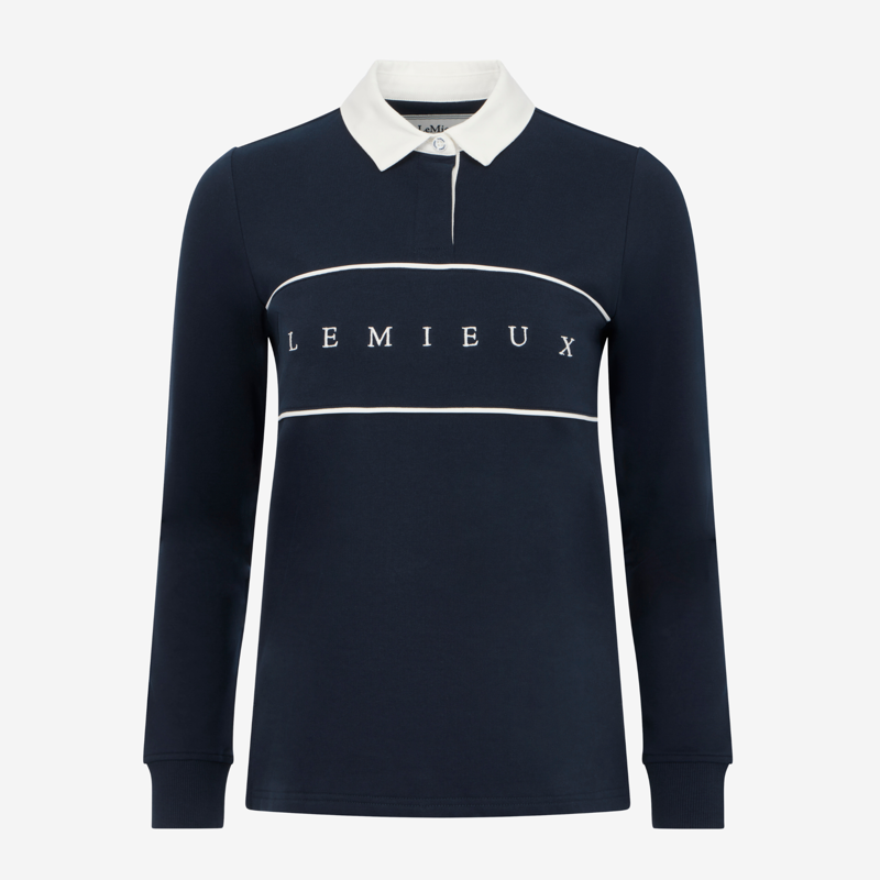 LeMieux Ladies Rochelle Rugby Shirt - Navy