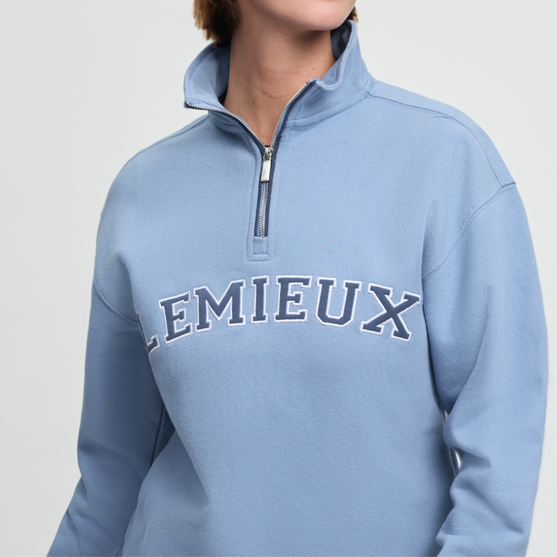 LeMieux Ladies Kelsie Quarter Neck Sweat - Powder Blue-1
